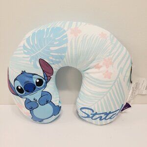 Kids Youth Toddler Disney Stitch Tropical Blue Travel Neck Pillow
